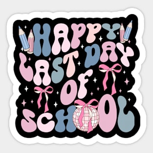 Happy Last Day Of School Teacher Women Grad Hello Summer Sticker